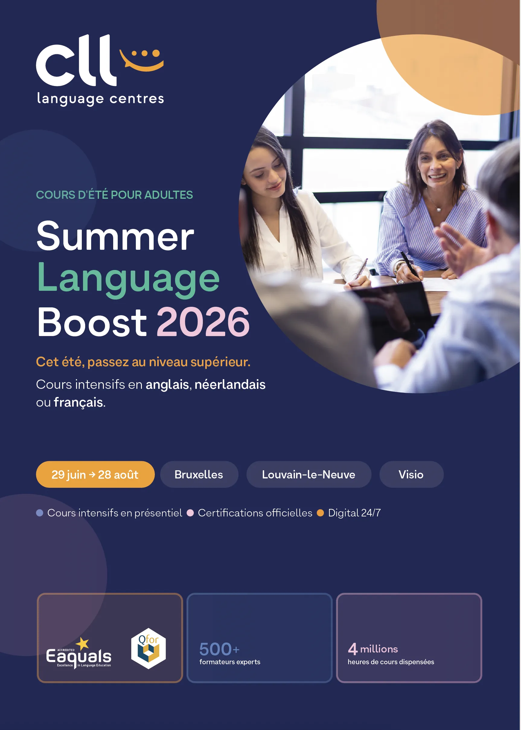 Zomercursussen volwassenen